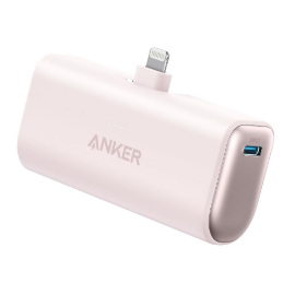 Nano Power Bank (12W, Built-In Lightning Connector)<br>Pink A1645N51 イメージ